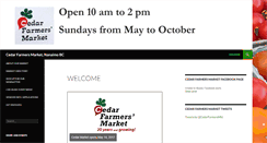 Desktop Screenshot of cedarfarmersmarket.org