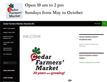 Tablet Screenshot of cedarfarmersmarket.org